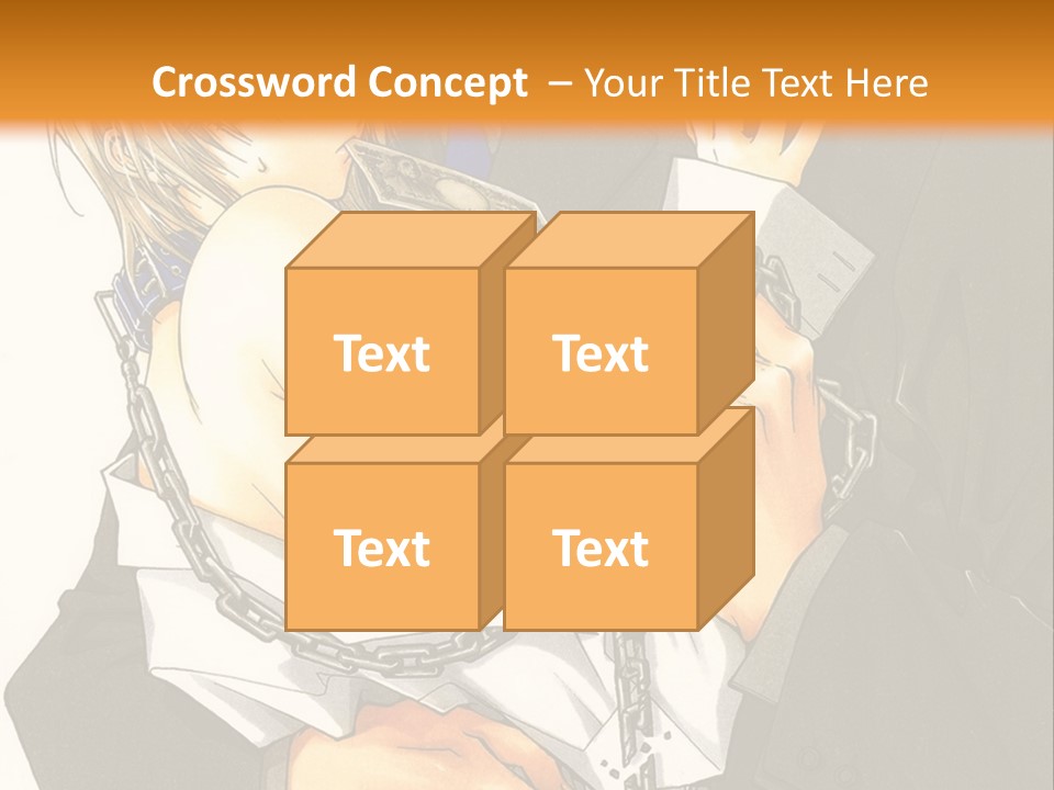 A Man And A Woman Hugging In Front Of An Orange Background PowerPoint Template