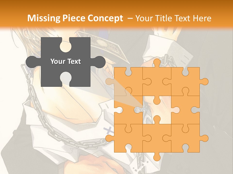 A Man And A Woman Hugging In Front Of An Orange Background PowerPoint Template