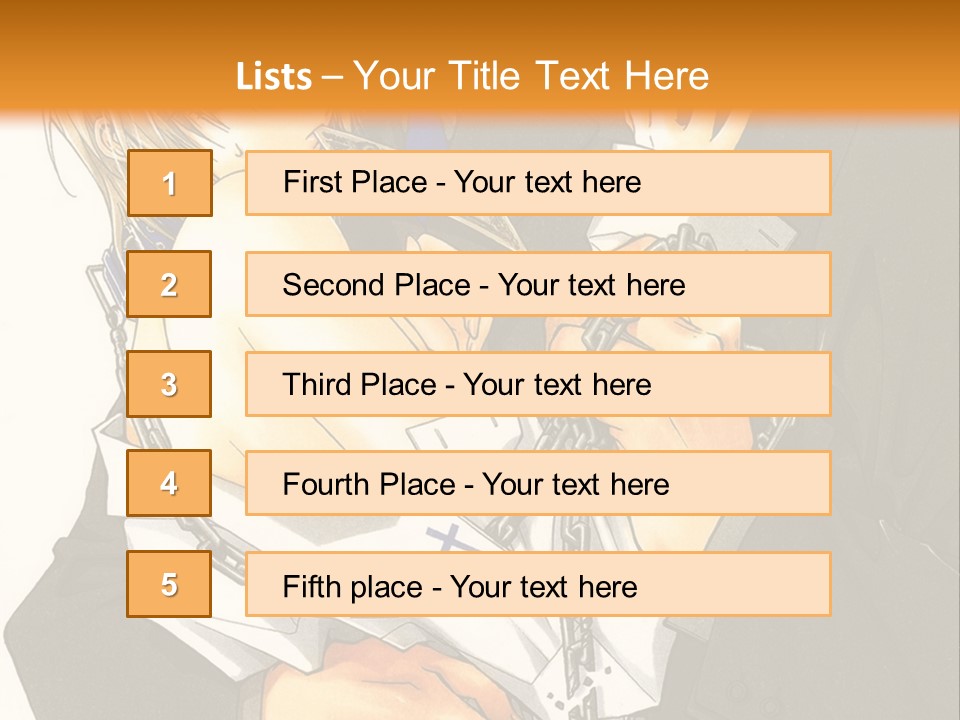 A Man And A Woman Hugging In Front Of An Orange Background PowerPoint Template