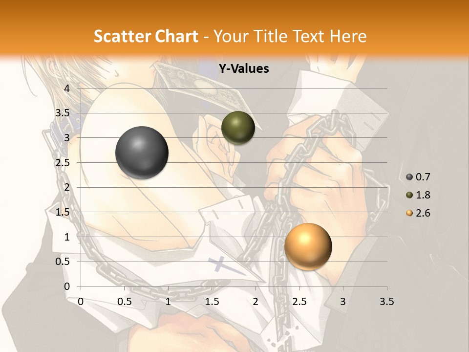 A Man And A Woman Hugging In Front Of An Orange Background PowerPoint Template