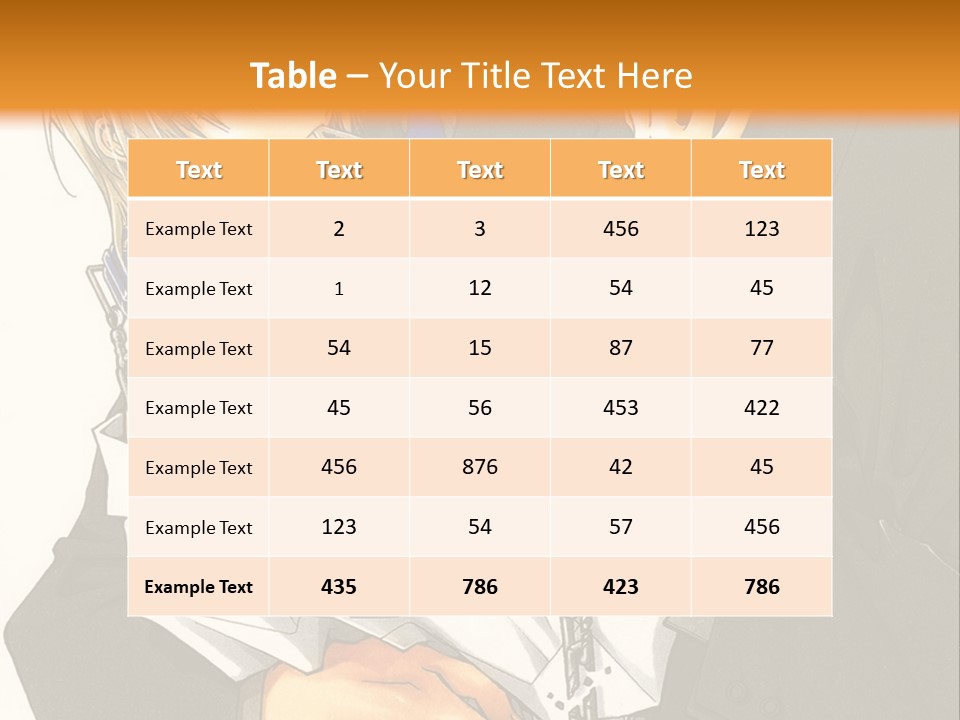 A Man And A Woman Hugging In Front Of An Orange Background PowerPoint Template