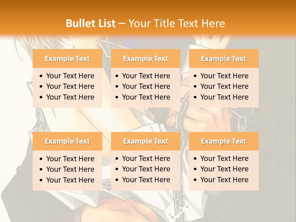 A Man And A Woman Hugging In Front Of An Orange Background PowerPoint Template