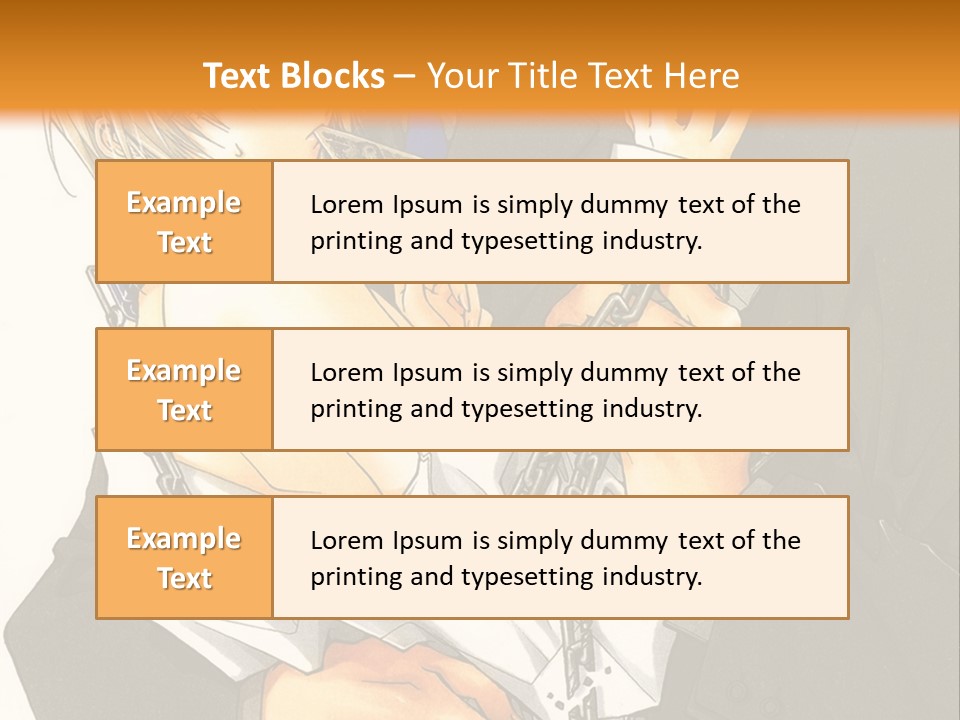A Man And A Woman Hugging In Front Of An Orange Background PowerPoint Template