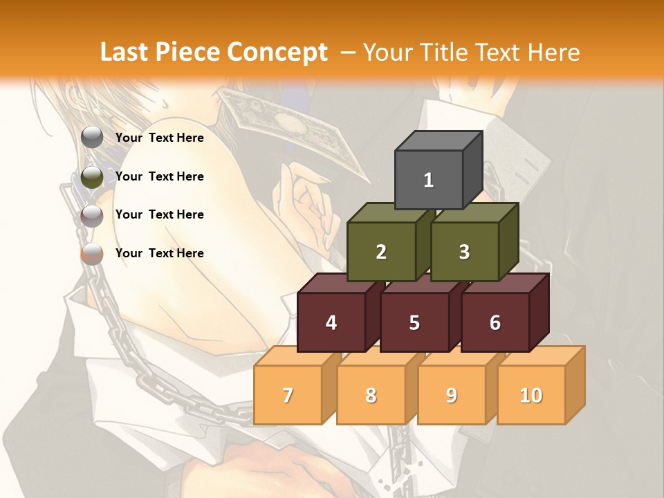 A Man And A Woman Hugging In Front Of An Orange Background PowerPoint Template