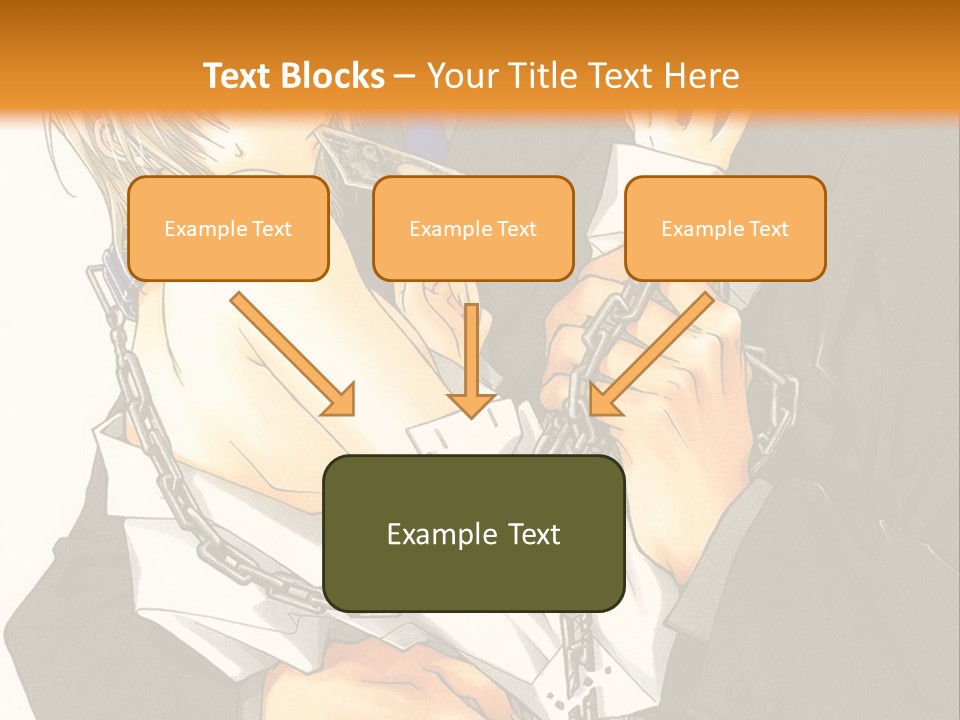 A Man And A Woman Hugging In Front Of An Orange Background PowerPoint Template