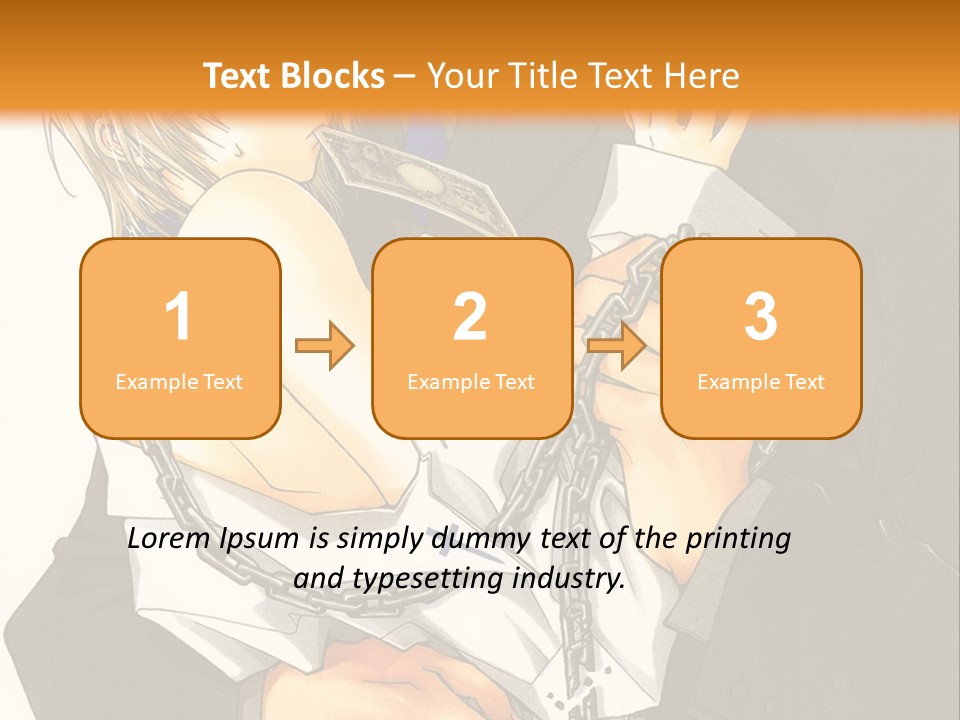 A Man And A Woman Hugging In Front Of An Orange Background PowerPoint Template