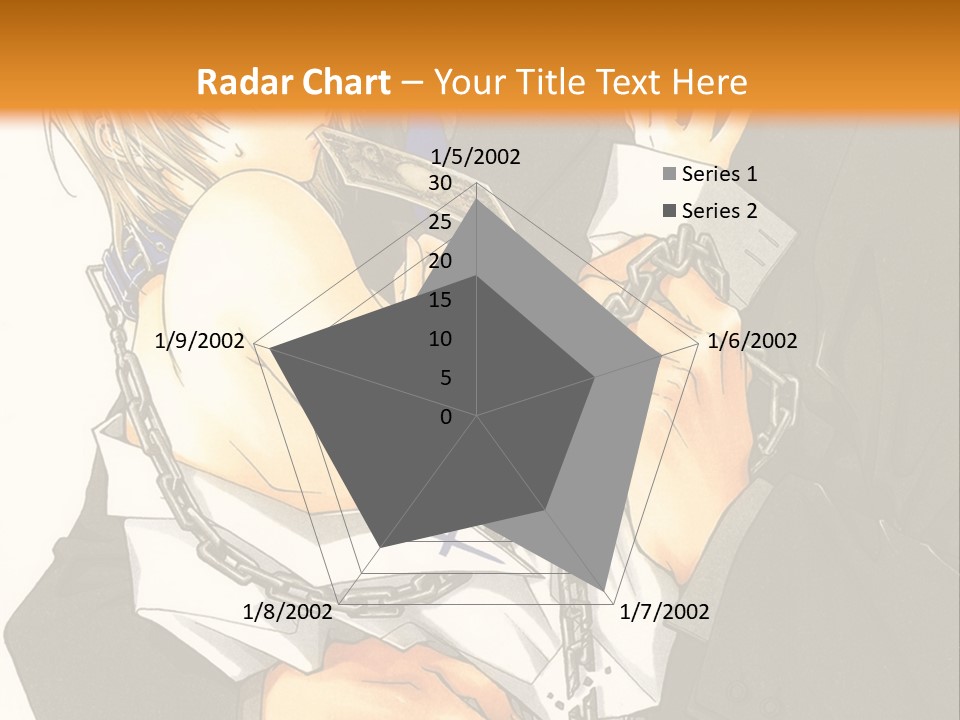 A Man And A Woman Hugging In Front Of An Orange Background PowerPoint Template