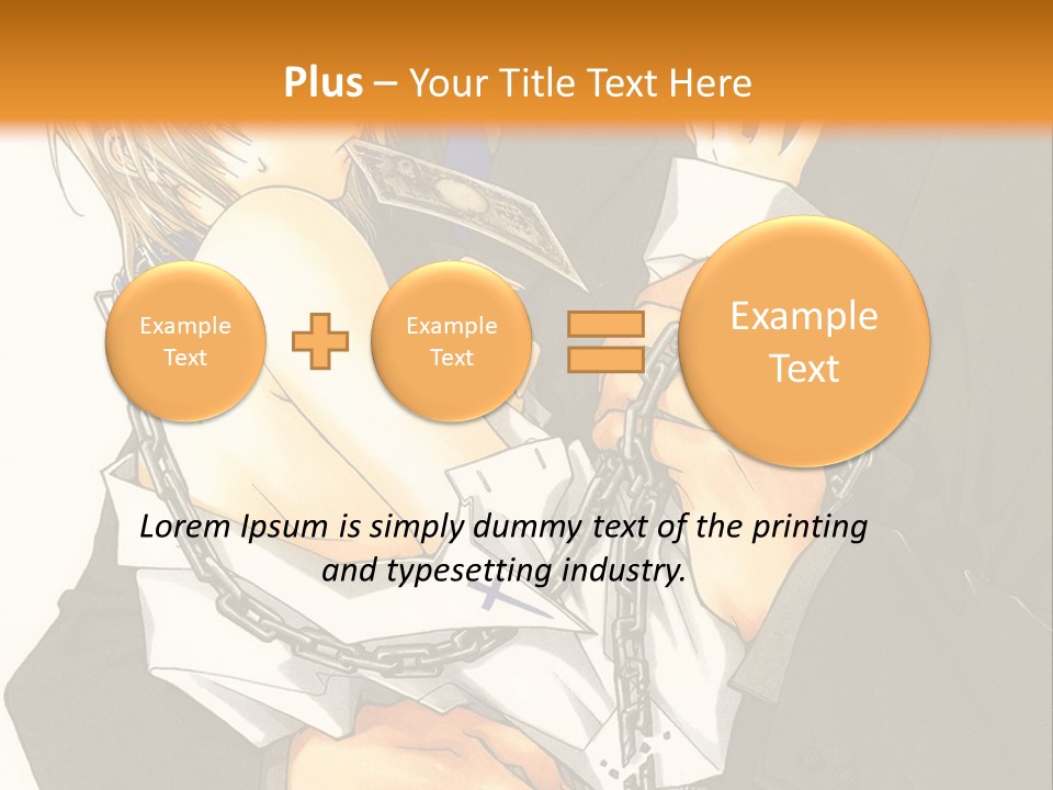 A Man And A Woman Hugging In Front Of An Orange Background PowerPoint Template