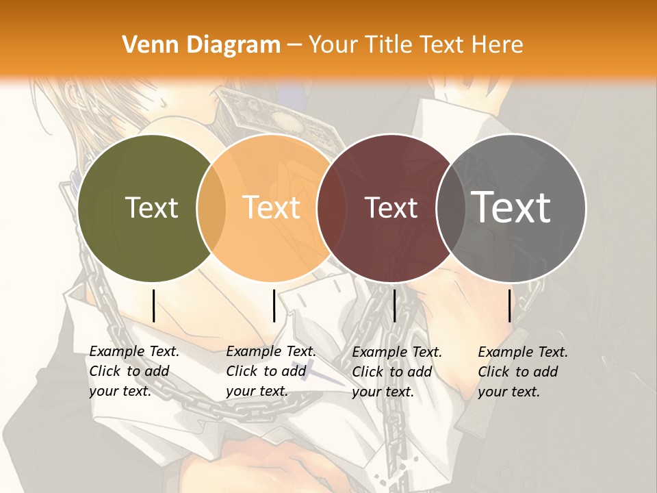 A Man And A Woman Hugging In Front Of An Orange Background PowerPoint Template