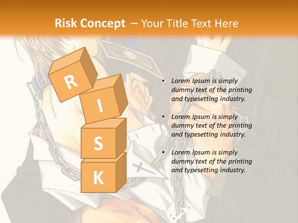 A Man And A Woman Hugging In Front Of An Orange Background PowerPoint Template