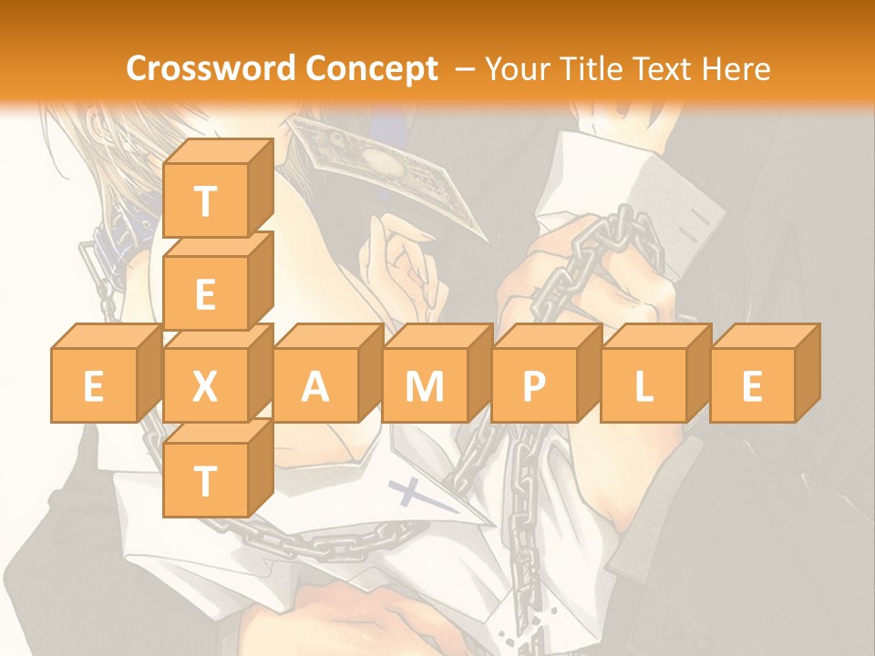 A Man And A Woman Hugging In Front Of An Orange Background PowerPoint Template