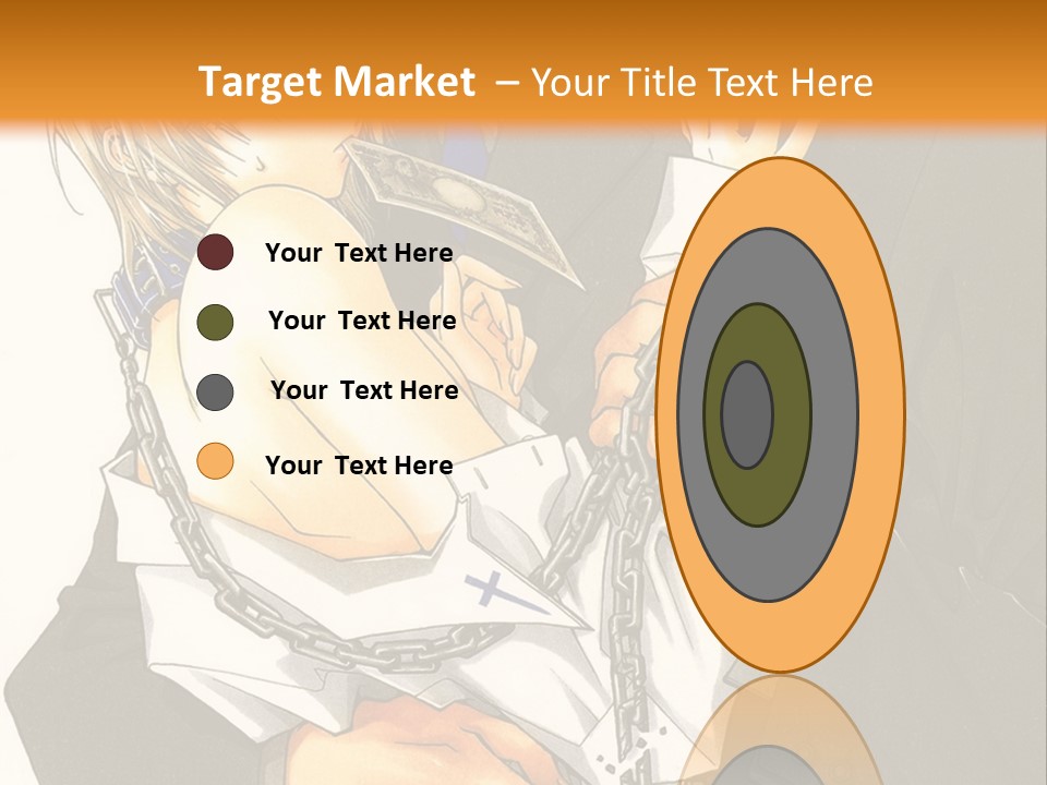 A Man And A Woman Hugging In Front Of An Orange Background PowerPoint Template