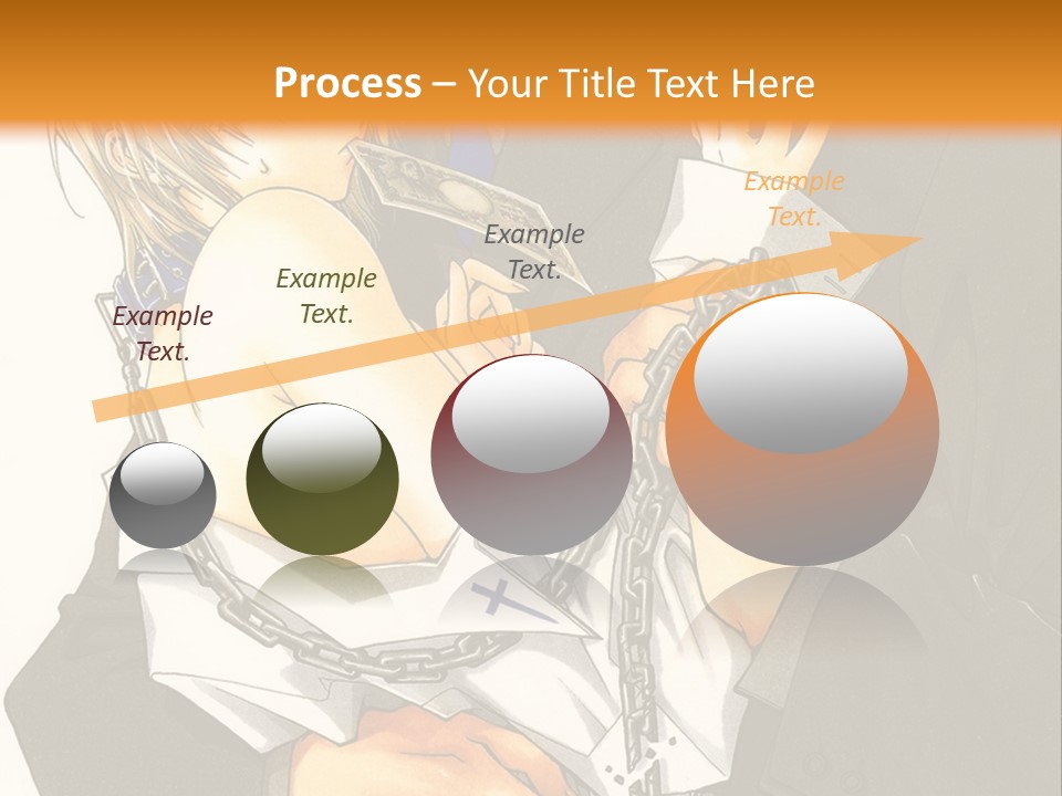 A Man And A Woman Hugging In Front Of An Orange Background PowerPoint Template