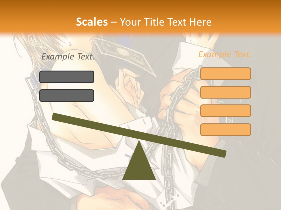 A Man And A Woman Hugging In Front Of An Orange Background PowerPoint Template