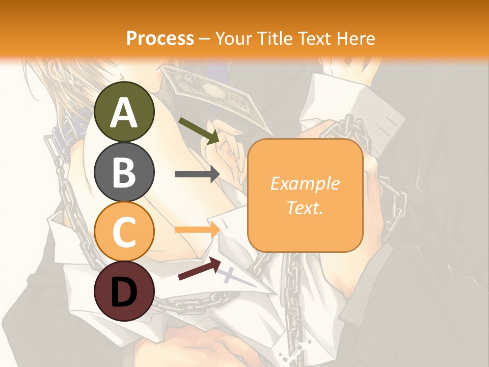 A Man And A Woman Hugging In Front Of An Orange Background PowerPoint Template