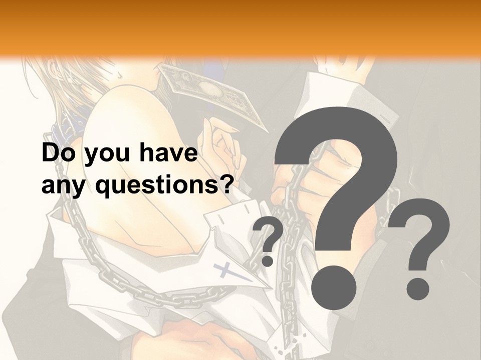 A Man And A Woman Hugging In Front Of An Orange Background PowerPoint Template