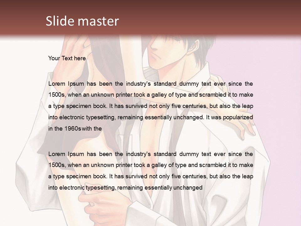 A Man Holding A Woman In His Arms PowerPoint Template