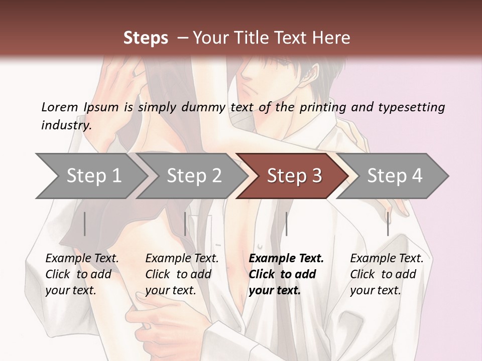 A Man Holding A Woman In His Arms PowerPoint Template