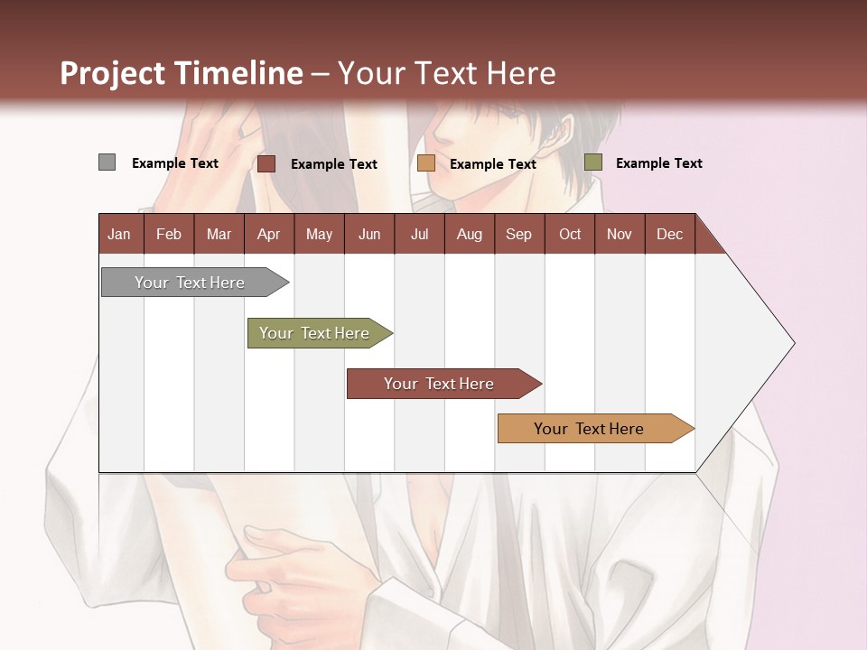 A Man Holding A Woman In His Arms PowerPoint Template