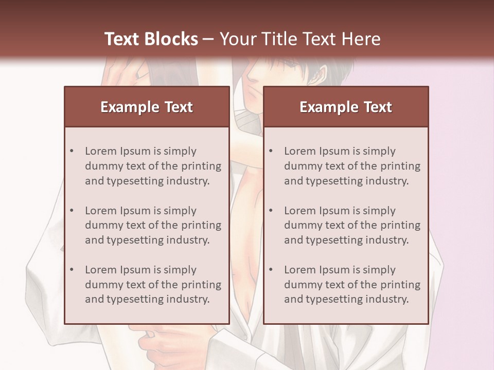 A Man Holding A Woman In His Arms PowerPoint Template