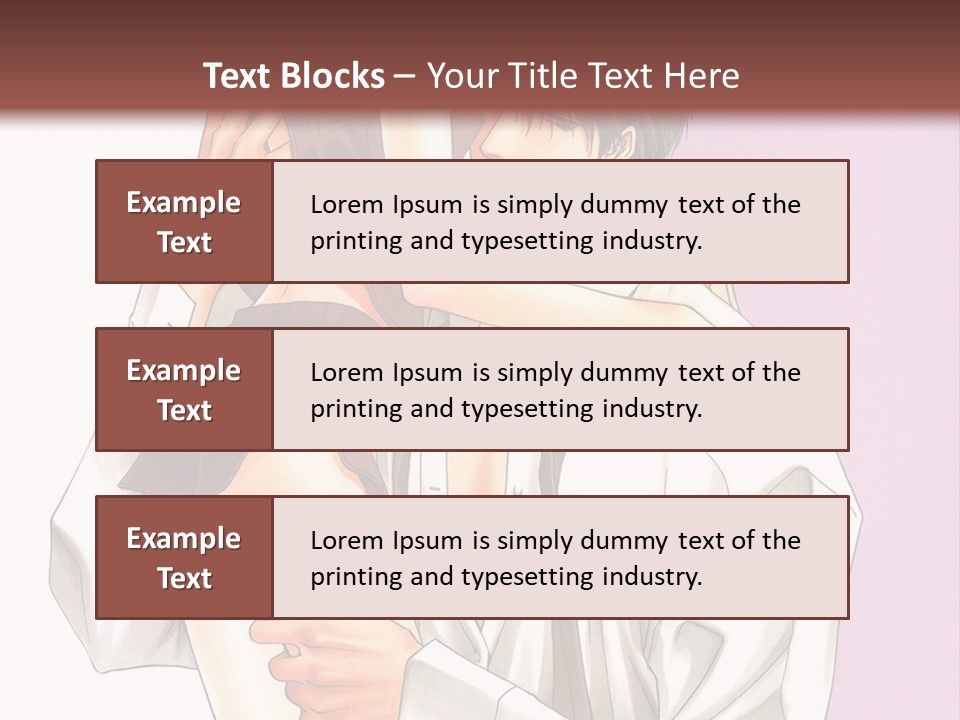 A Man Holding A Woman In His Arms PowerPoint Template