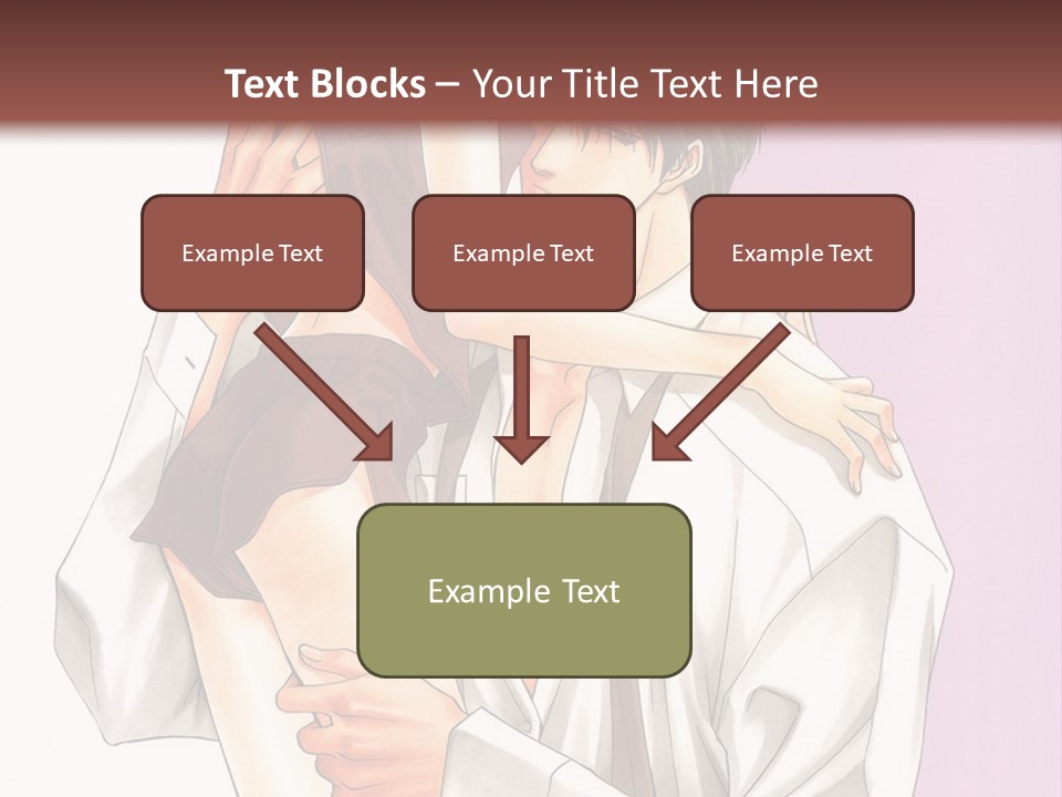 A Man Holding A Woman In His Arms PowerPoint Template