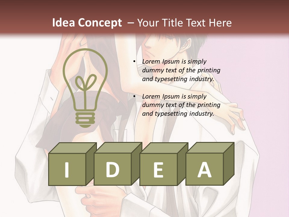 A Man Holding A Woman In His Arms PowerPoint Template