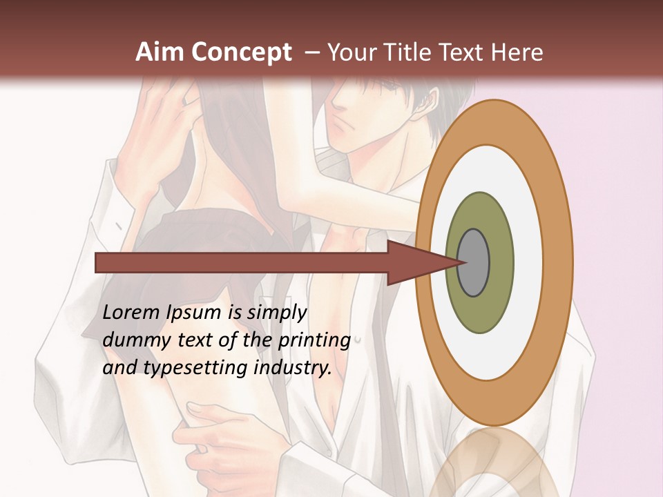 A Man Holding A Woman In His Arms PowerPoint Template