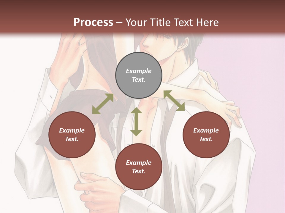 A Man Holding A Woman In His Arms PowerPoint Template