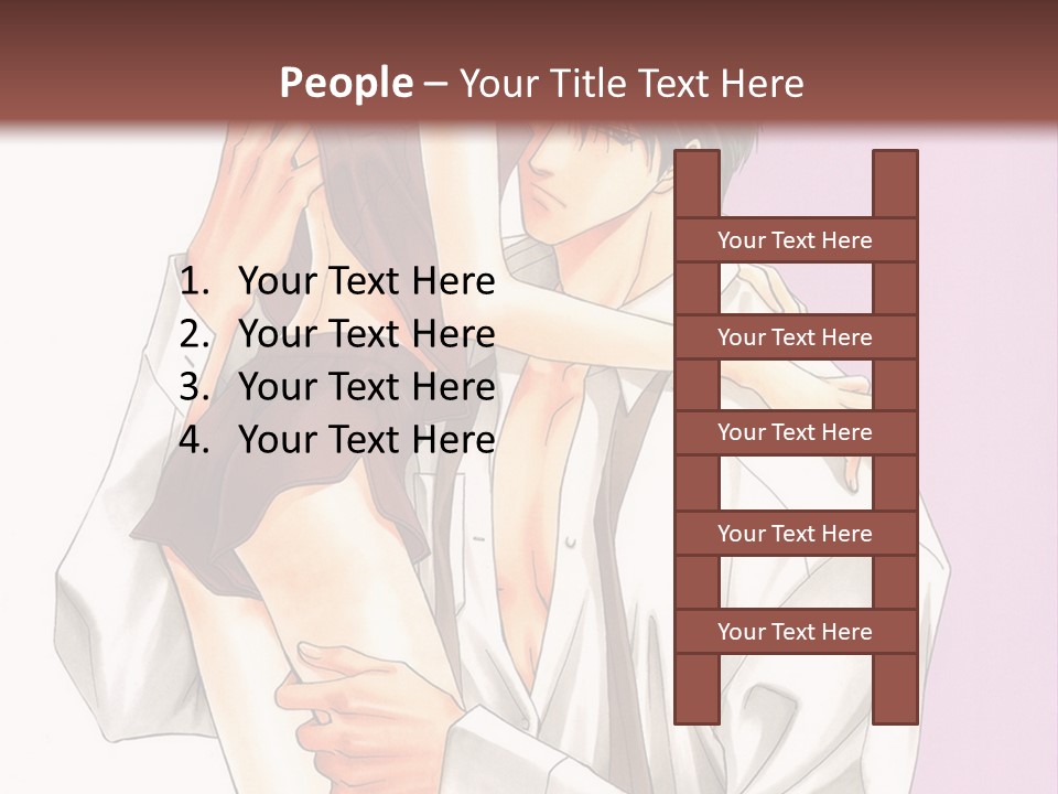 A Man Holding A Woman In His Arms PowerPoint Template