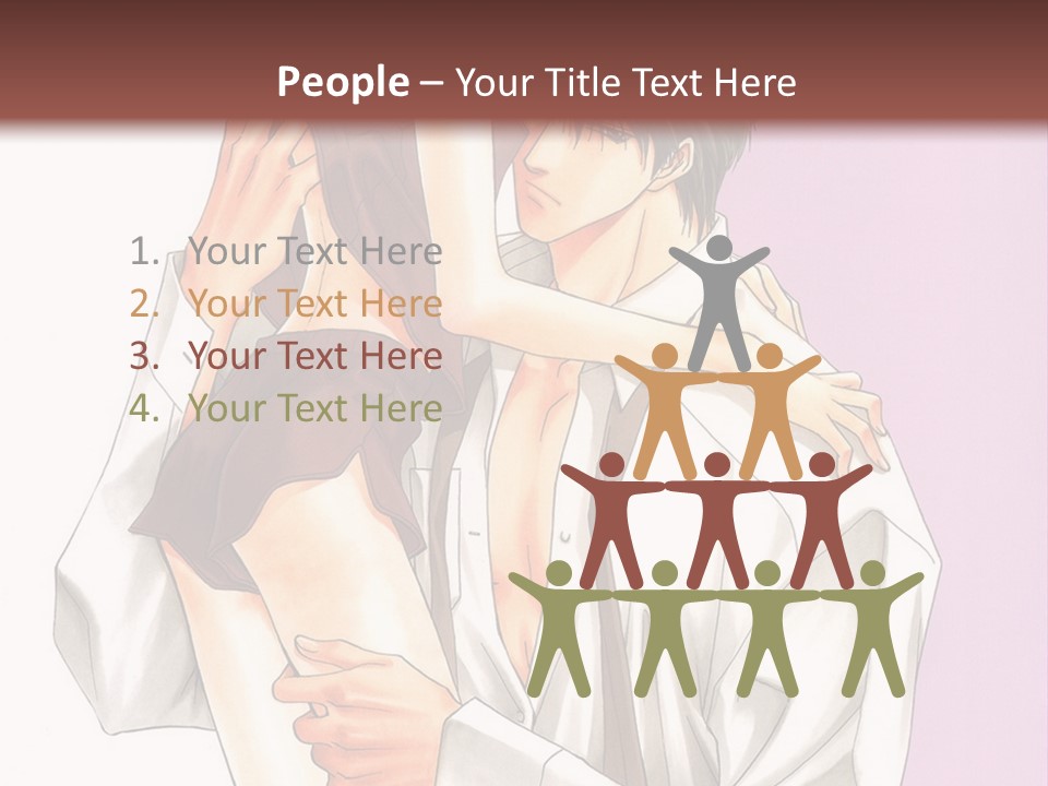 A Man Holding A Woman In His Arms PowerPoint Template