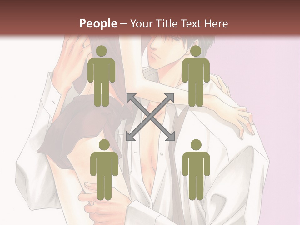 A Man Holding A Woman In His Arms PowerPoint Template