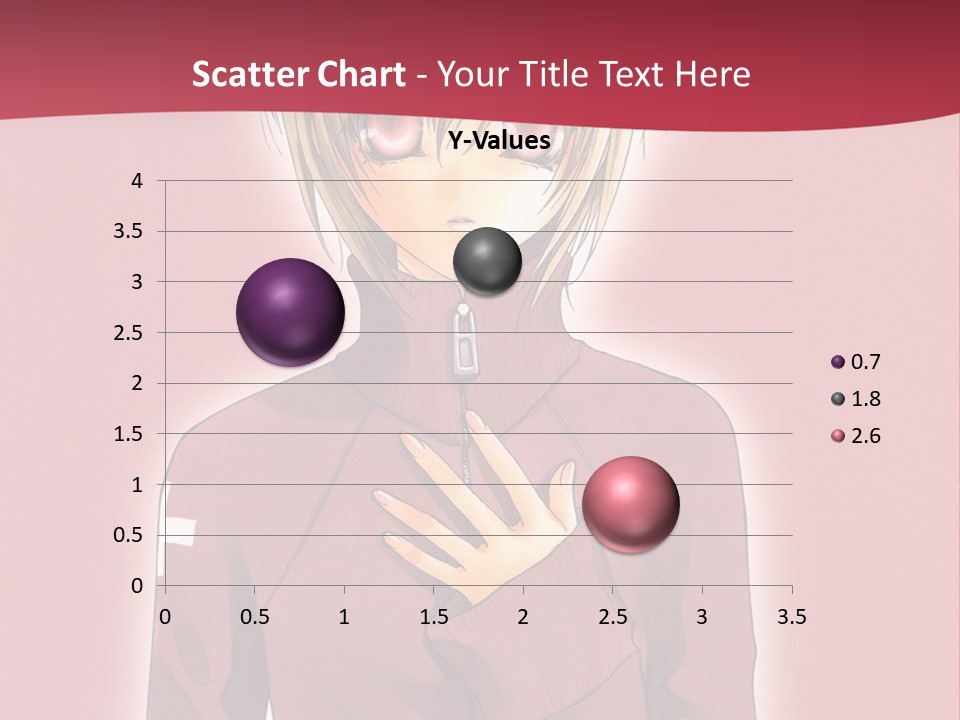 A Woman With Blonde Hair Is Standing In Front Of A Red Background PowerPoint Template