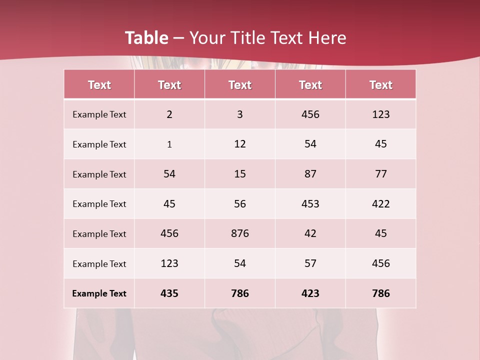 A Woman With Blonde Hair Is Standing In Front Of A Red Background PowerPoint Template