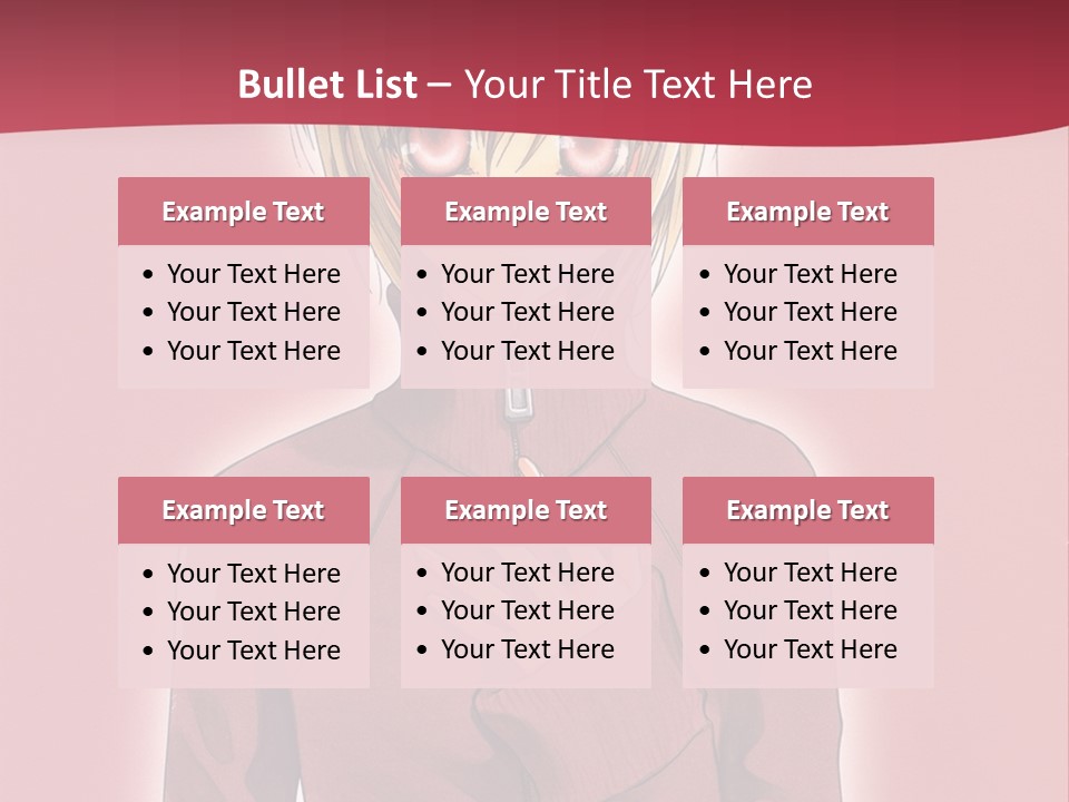 A Woman With Blonde Hair Is Standing In Front Of A Red Background PowerPoint Template