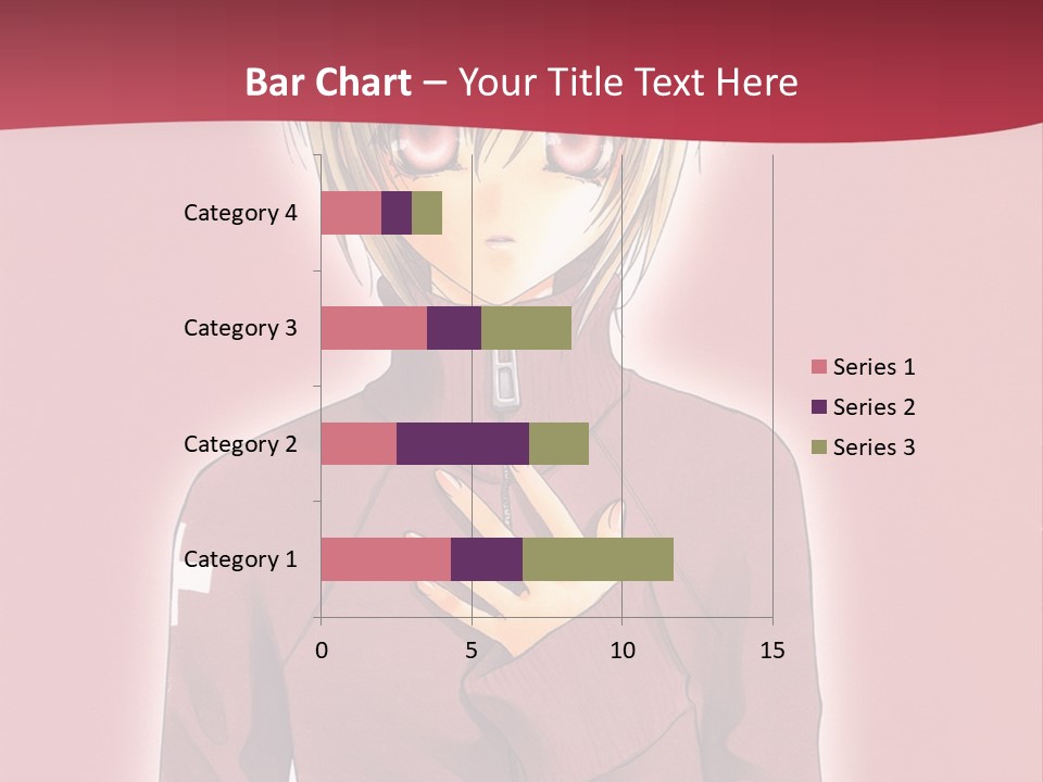 A Woman With Blonde Hair Is Standing In Front Of A Red Background PowerPoint Template