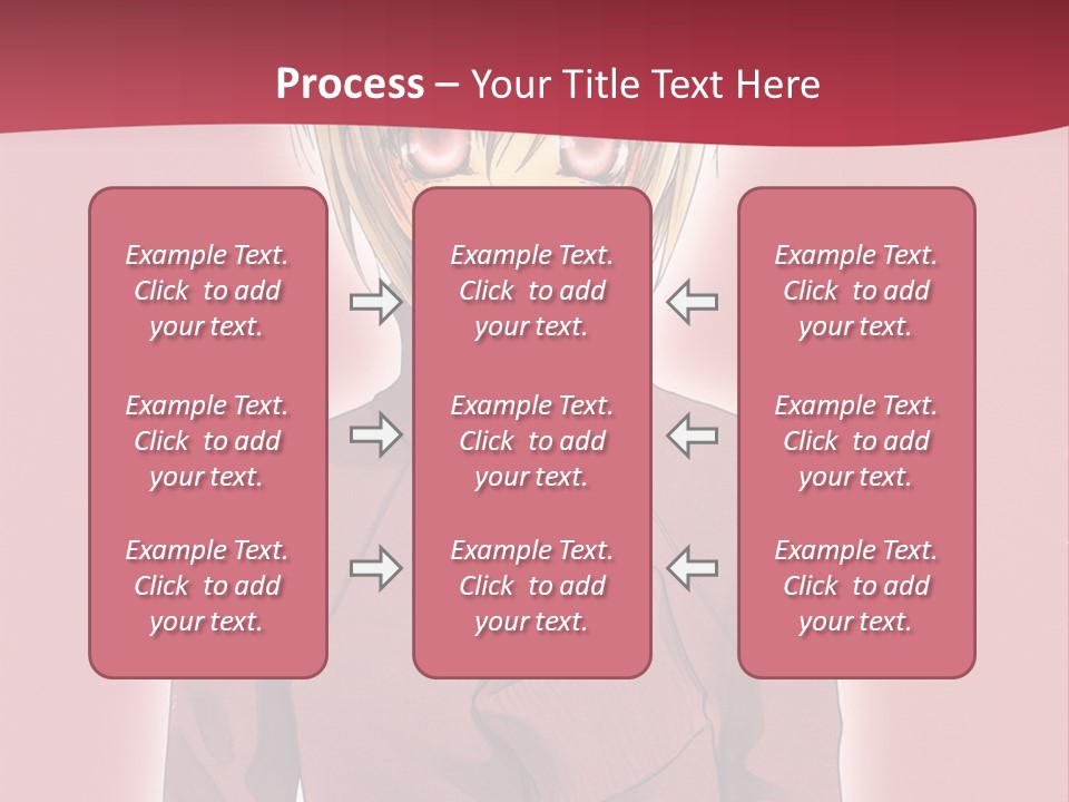 A Woman With Blonde Hair Is Standing In Front Of A Red Background PowerPoint Template