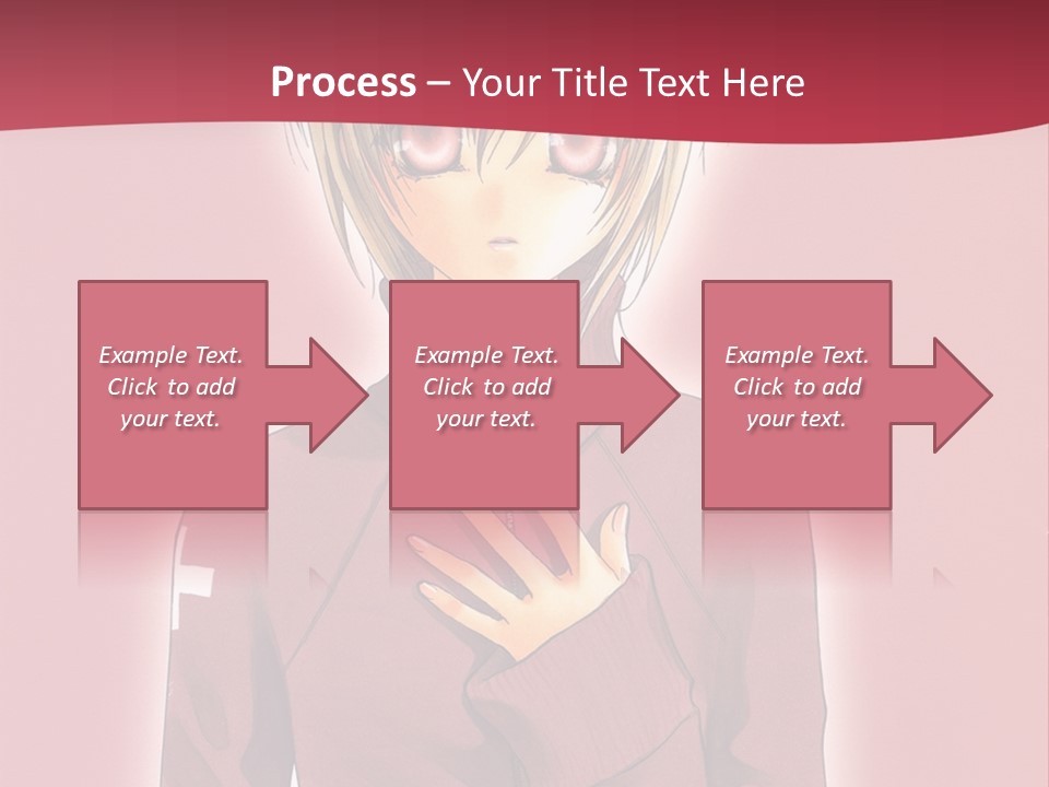 A Woman With Blonde Hair Is Standing In Front Of A Red Background PowerPoint Template