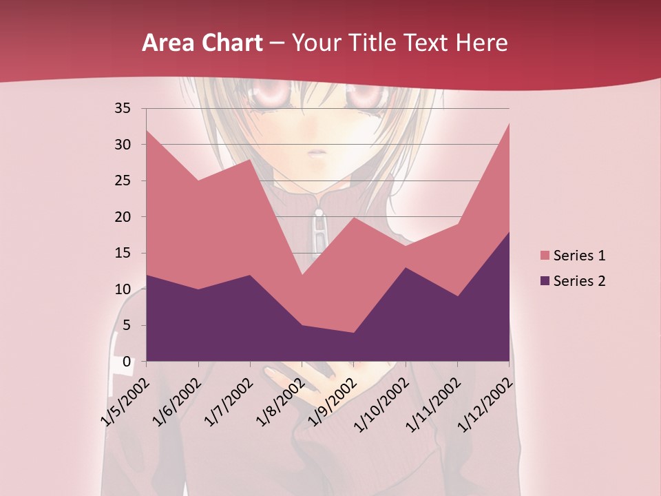 A Woman With Blonde Hair Is Standing In Front Of A Red Background PowerPoint Template