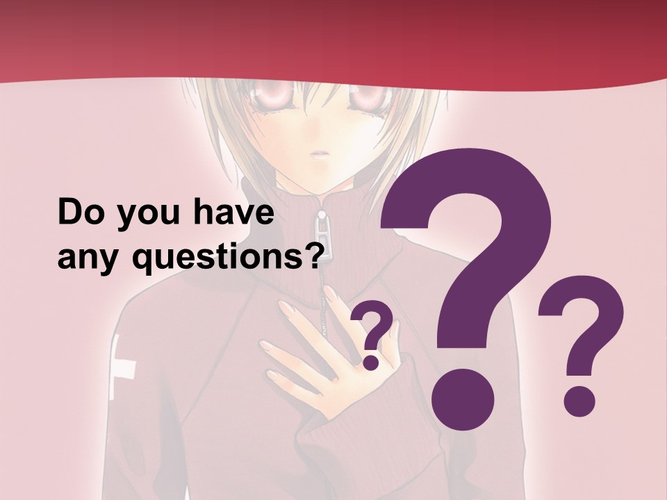 A Woman With Blonde Hair Is Standing In Front Of A Red Background PowerPoint Template