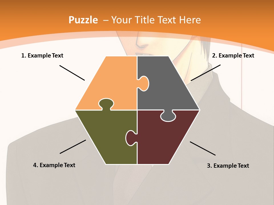 A Man In A Suit With A Cigarette In His Mouth PowerPoint Template