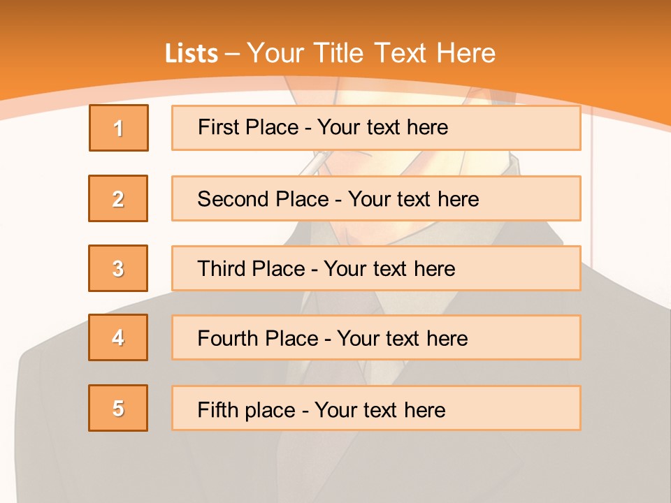 A Man In A Suit With A Cigarette In His Mouth PowerPoint Template