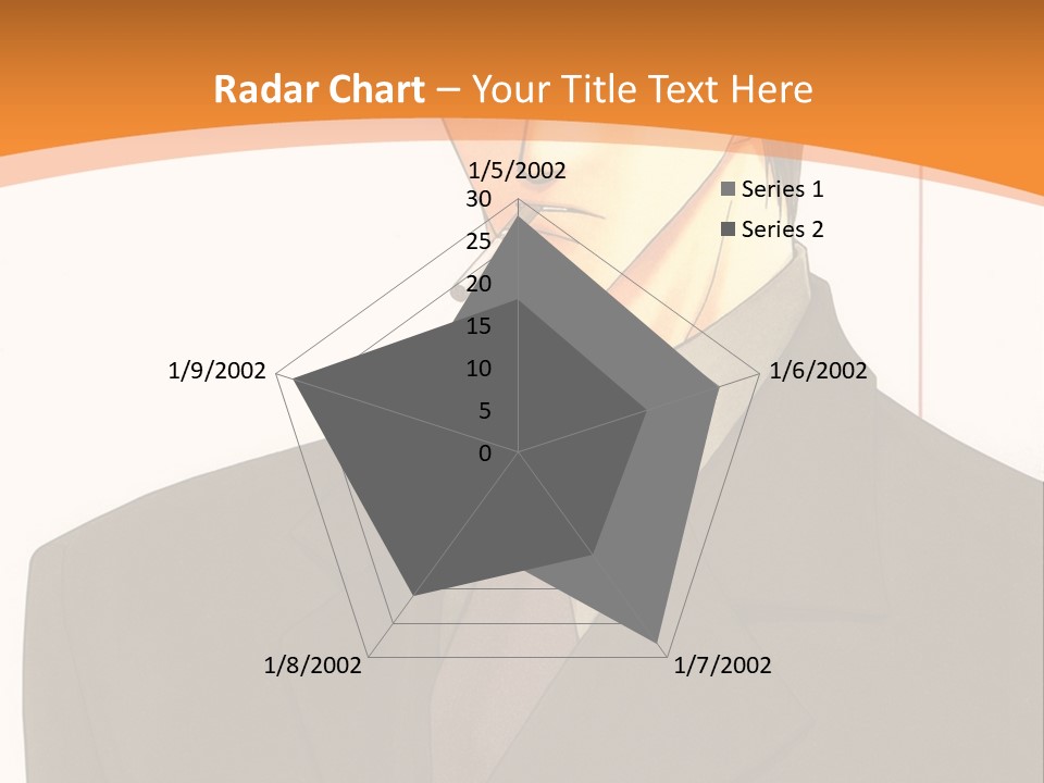 A Man In A Suit With A Cigarette In His Mouth PowerPoint Template