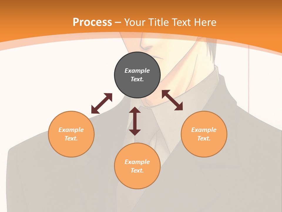 A Man In A Suit With A Cigarette In His Mouth PowerPoint Template