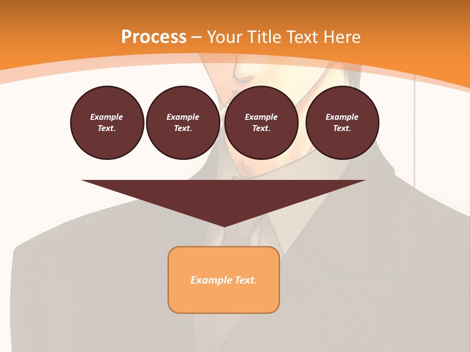 A Man In A Suit With A Cigarette In His Mouth PowerPoint Template