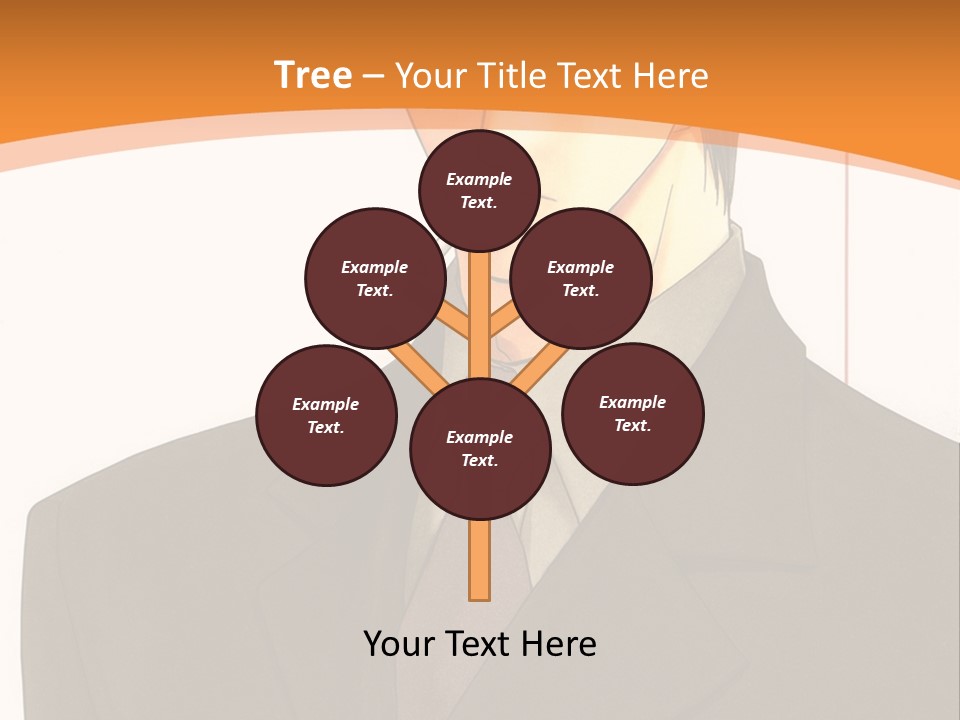 A Man In A Suit With A Cigarette In His Mouth PowerPoint Template