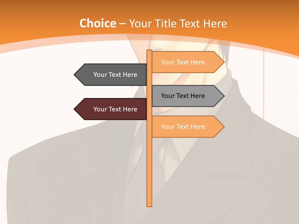 A Man In A Suit With A Cigarette In His Mouth PowerPoint Template