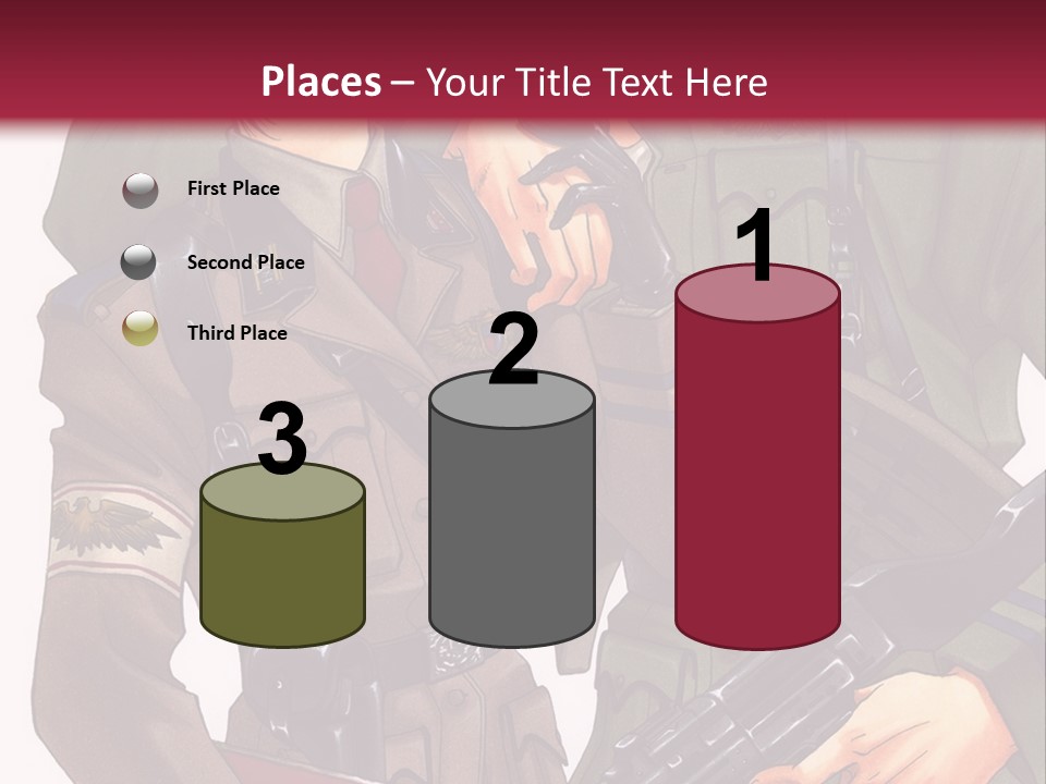 A Couple Of People In Military Uniforms Holding Guns PowerPoint Template