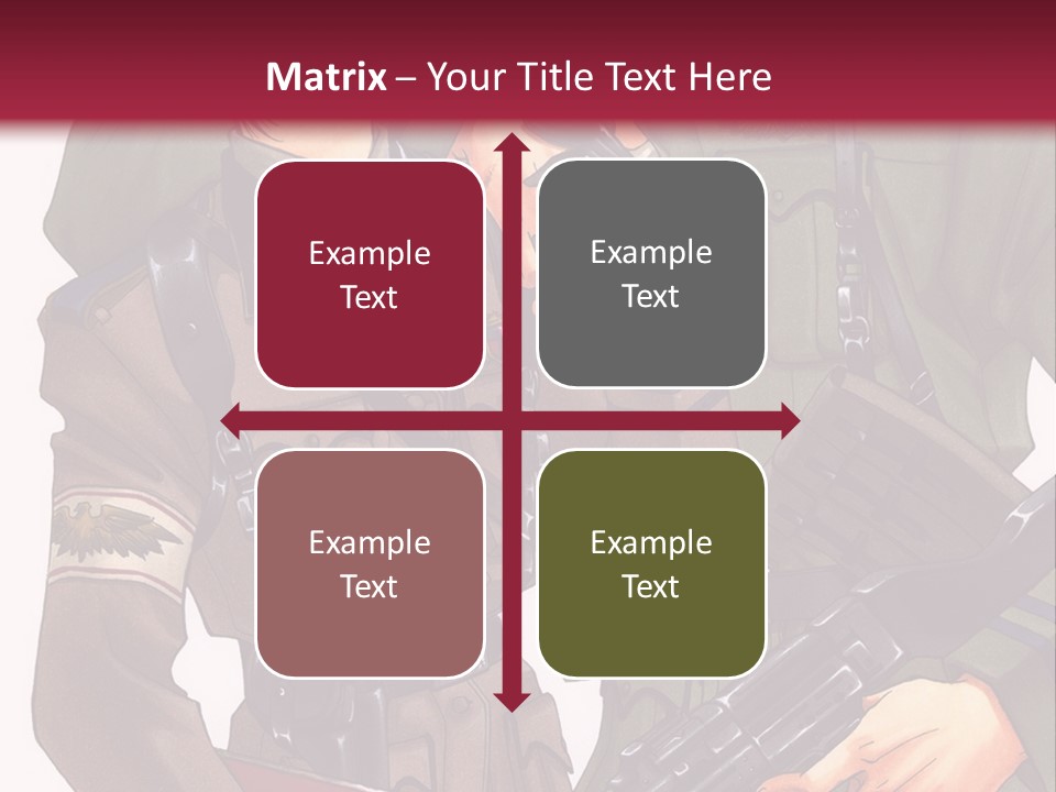 A Couple Of People In Military Uniforms Holding Guns PowerPoint Template