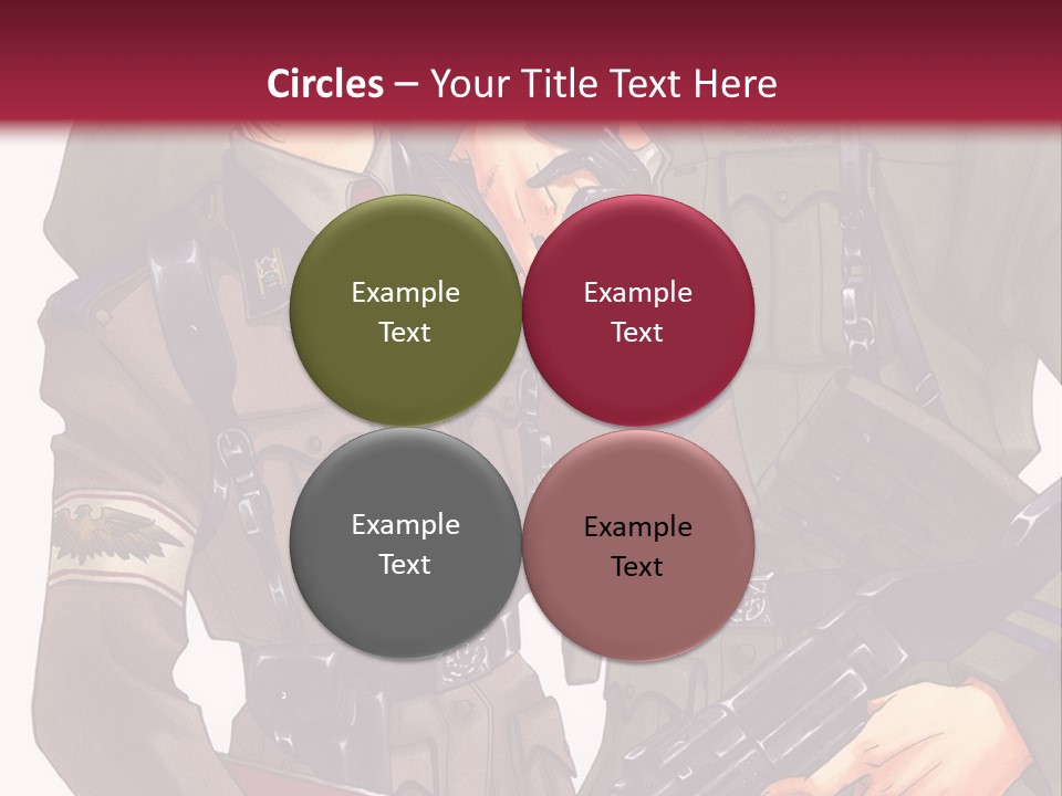 A Couple Of People In Military Uniforms Holding Guns PowerPoint Template